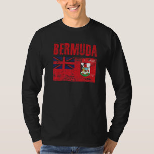 Men Women Bermuda National Pride Distress Bermuda T-Shirt