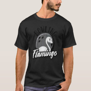 Men Women Bowling Flamingo Animal Bird 2 T-Shirt