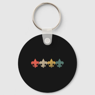 Men Women Boys Girls Retro Vintage Scouting  Key Ring