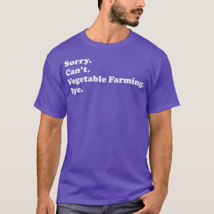 Men Women Boys or Girls Funny Vegetable Farming T-Shirt
