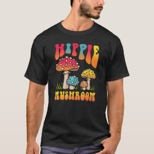 Men Women Hippie Mushrooms Foraging Morel Mushroo T-Shirt