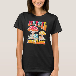 Men Women Hippie Mushrooms Foraging Morel Mushroom T-Shirt
