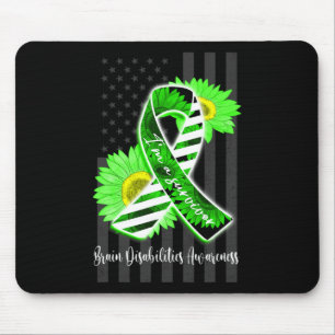 Men Women I Am A Survivor Brain Disabilities Aware Mouse Pad