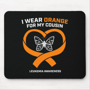 Men Women I Wear Orange For My Cousin Leukaemia Aw Mouse Pad