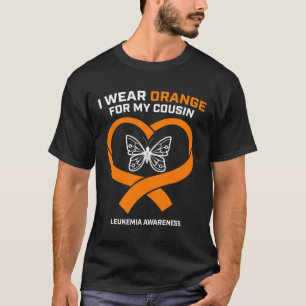 Men Women I Wear Orange For My Cousin Leukaemia Aw T-Shirt
