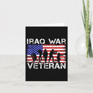 Men Women Iraq War Veteran Card