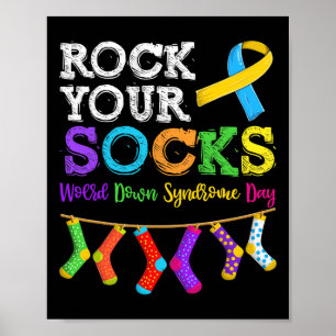 Men Women Kid Down Syndrome Awareness  Poster