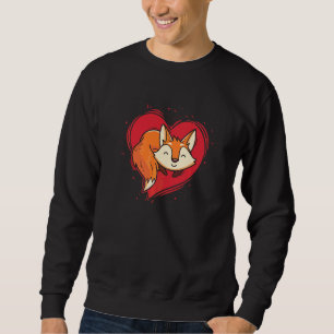 Men Women Kids Fox Heart Animal Furry 4 Sweatshirt