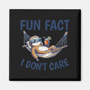 Men women kids funny humor lazy sloth fun fact magnet