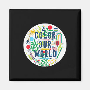 Men Women Kids Summer Reading Program 2025 Colour Magnet