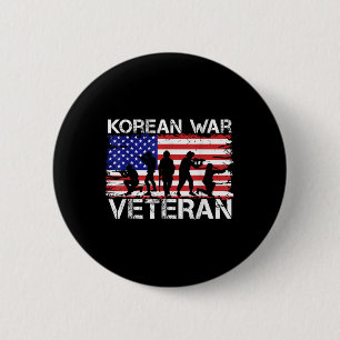 Men Women Korean War Veteran 6 Cm Round Badge