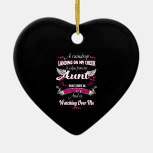 Men Women Loss Aunt In Loving Memorial My Aunt Ceramic Ornament