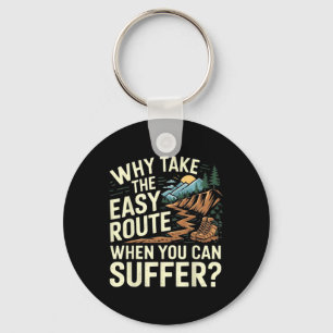 Men Women Outdoor Hiker Retro Hike Funny Mountain  Key Ring