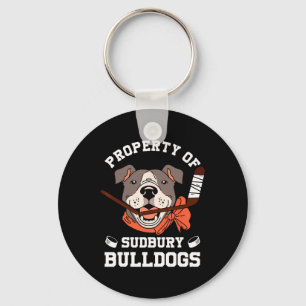 Men Women Property Of Sudbury Bulldog Funny  Key Ring