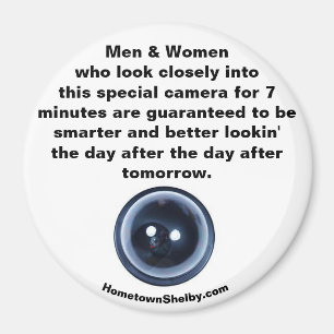 Men & Women who look closely fun magnet