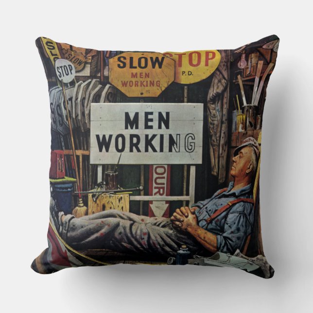 Men Working Cushion (Front)