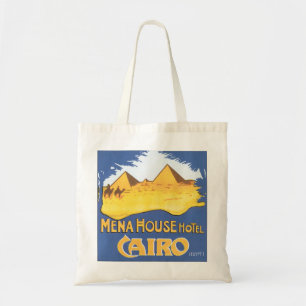 Mena House Hotel Cairo Vintage Travel Poster Tote Bag