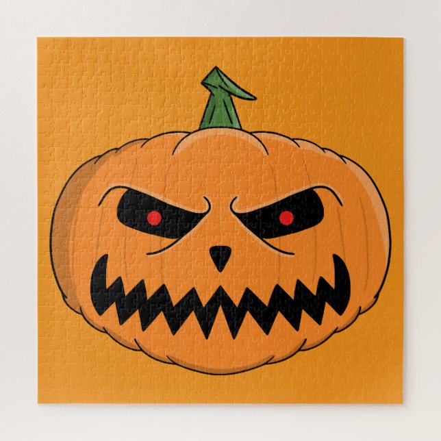 Menacing Jack O'Lantern Halloween Jigsaw Puzzle (Vertical)