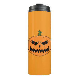 Menacing Jack O'Lantern Halloween Thermal Tumbler