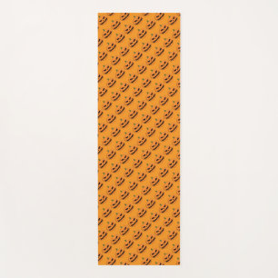 Menacing Jack O'Lantern Halloween Yoga Mat