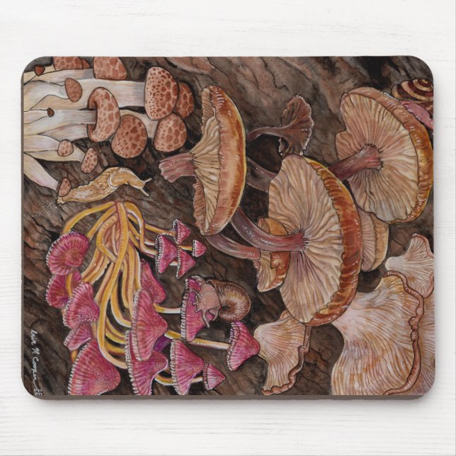Menagerie of Mushrooms  Mouse Pad (Front)