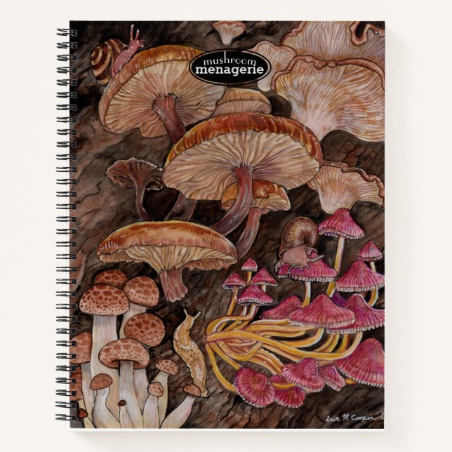 Menagerie of Mushrooms Notebook (Front)