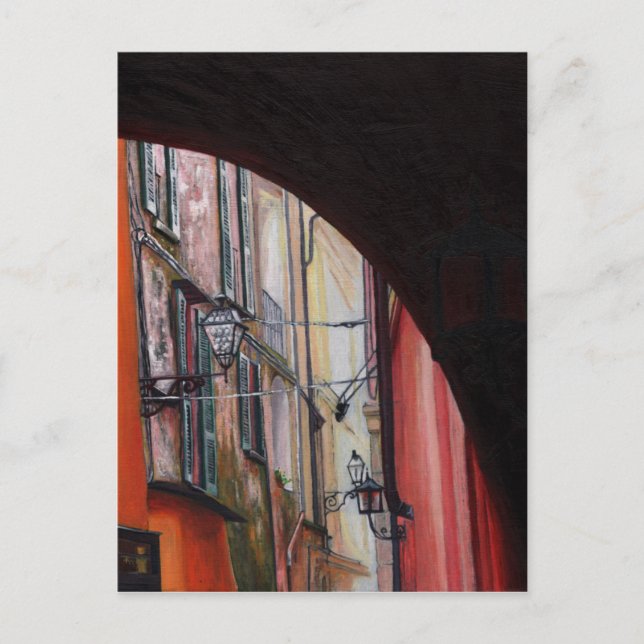 Menaggio lanterns 2012 postcard (Front)