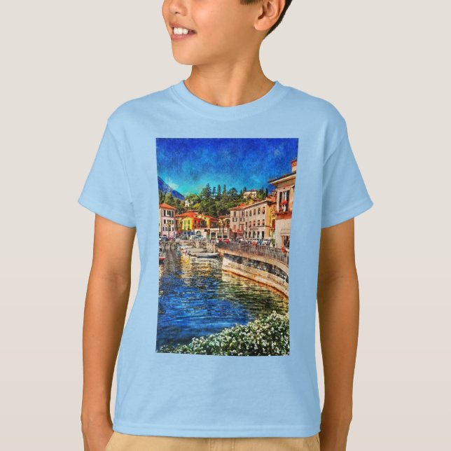 Menaggio on Como Lake, Italy T-Shirt (Front)