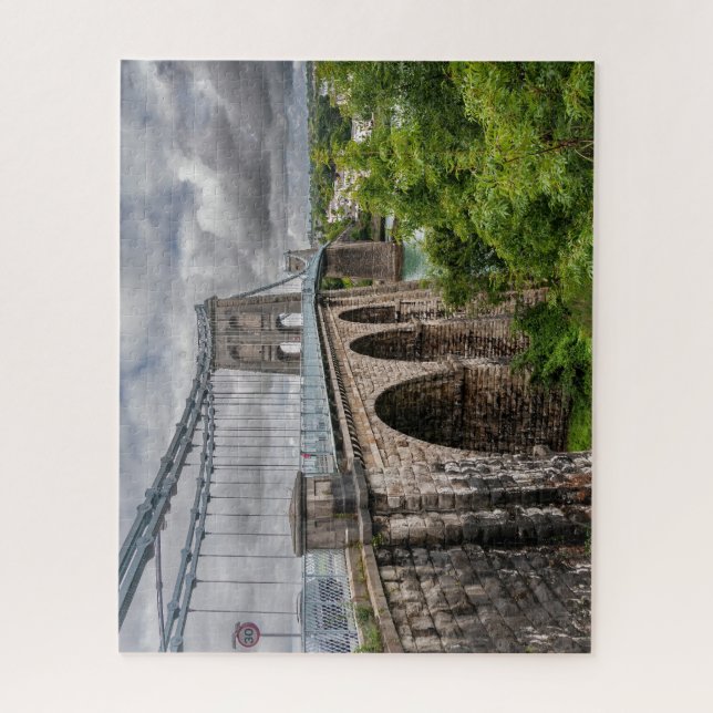 Menai Bridge, Anglesey, Wales, United Kingdom Jigsaw Puzzle (Vertical)