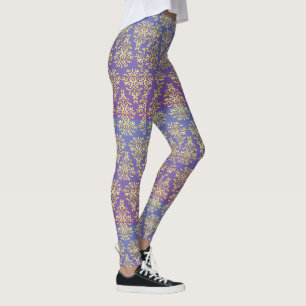 Mendela Pattern, purple Leggings