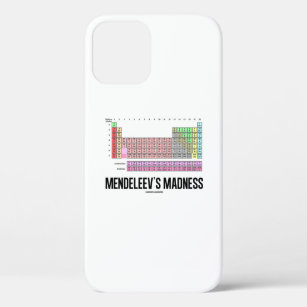 Mendeleev's Madness Periodic Table Of Elements iPhone 12 Case