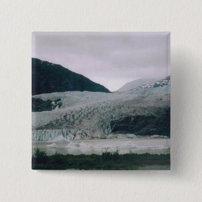 Mendenhall Glacier 15 Cm Square Badge (Front)