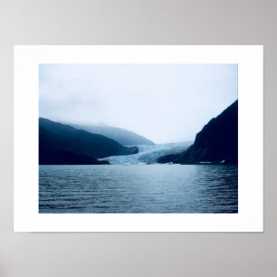 Mendenhall Glacier Alaska Colour Photography Poster