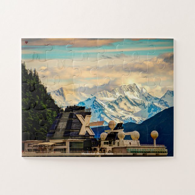 Mendenhall Glacier Alaska Jigsaw Puzzle (Horizontal)