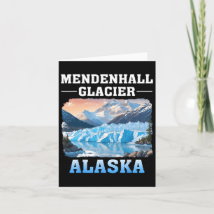 Mendenhall Glacier Alaska Outdoor Hiking Camping Card