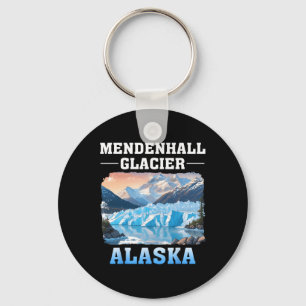 Mendenhall Glacier Alaska Outdoor Hiking Camping Key Ring