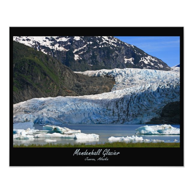 Mendenhall Glacier / Juneau Alaska Photo Print (Front)