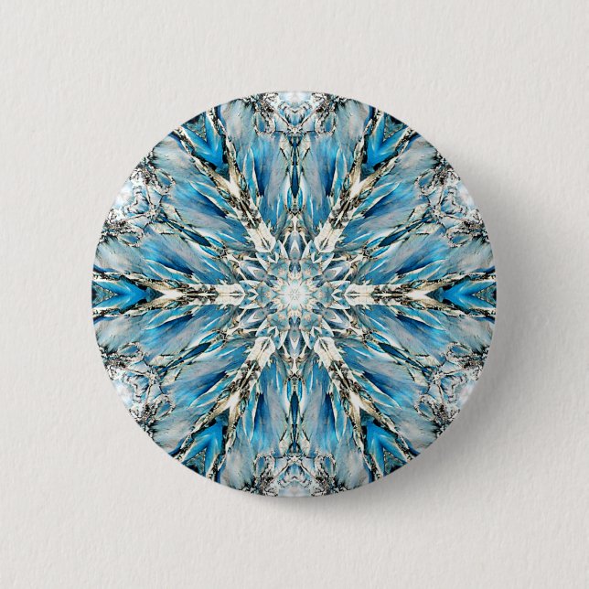 Mendenhall Glacier Mandala Button (Front)