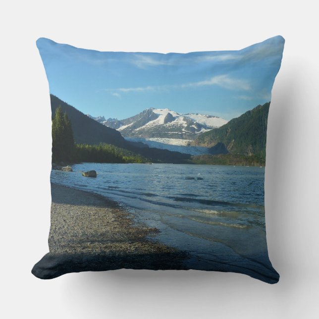 Mendenhall Lake in Juneau Alaska Landscape Cushion (Front)