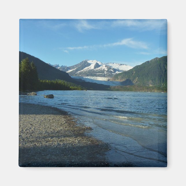 Mendenhall Lake in Juneau Alaska Landscape Magnet (Front)