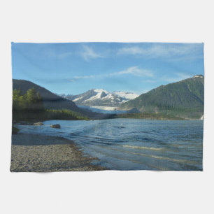 Mendenhall Lake in Juneau Alaska Landscape Tea Towel