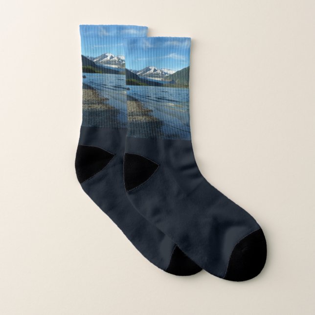 Mendenhall Lake in Juneau Alaska Socks (Pair)