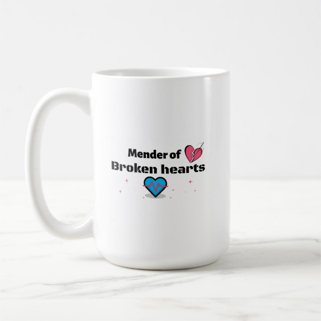 Mender of Broken Hearts Coffee Mug (Left)