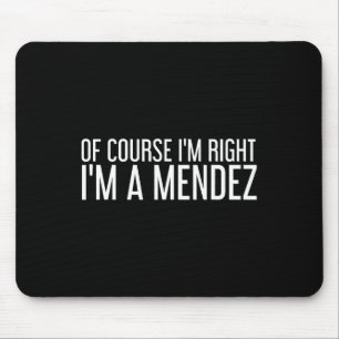 Mendez Gift Funny Surname Family Tree Birthday Reu Mouse Pad