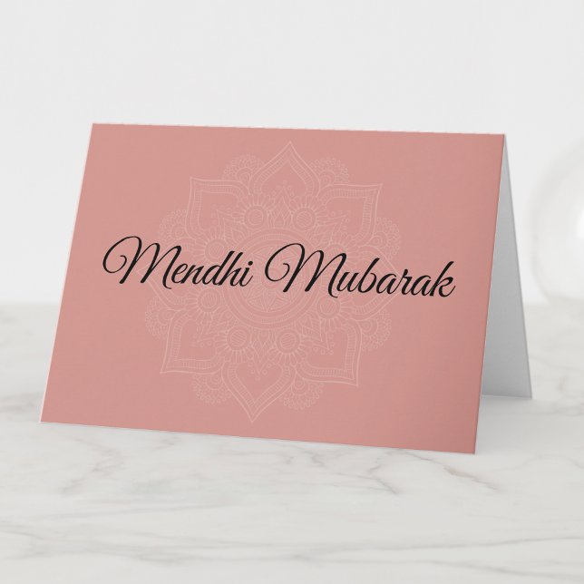 Mendhi Mubarak Islamic Wedding Dua Congratulations Card (Creator Uploaded)