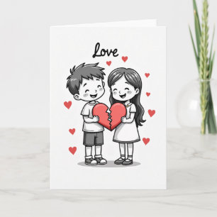 Mending Hearts Love Couple Card