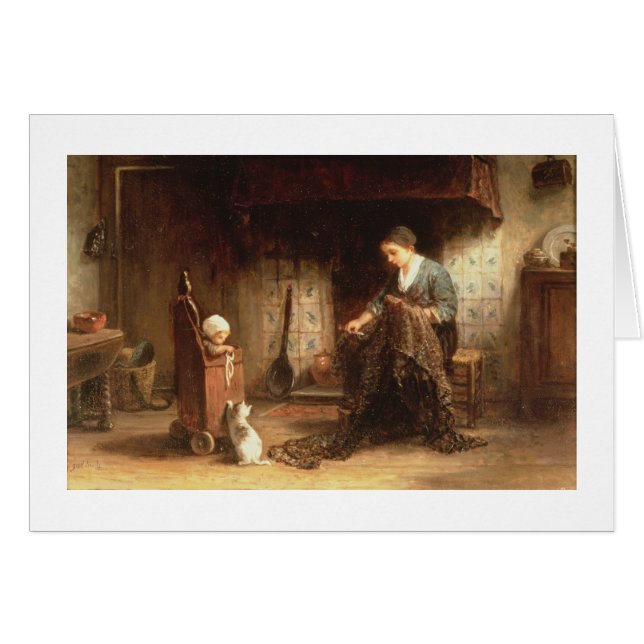 Mending the Nets (oil on panel) (Front Horizontal)