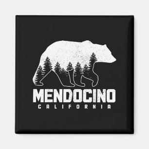Mendocino California Bear Grizzly Pride Outdoor Magnet