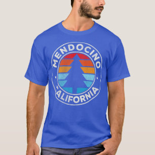 Mendocino California CA Vintage Retro 70s Long Sl T-Shirt
