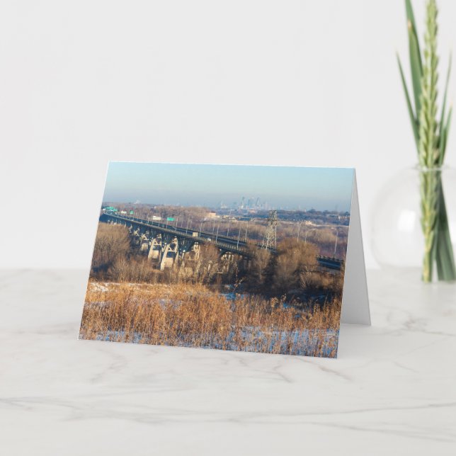 mendota bridge spanning minnesota river card (Front)